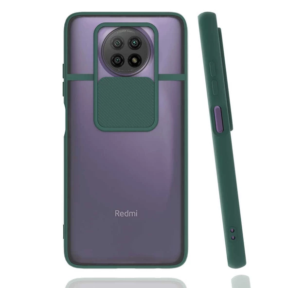 Xiaomi Redmi Note 9 5G Kılıf Kamera Kapatmalı Lensi Case