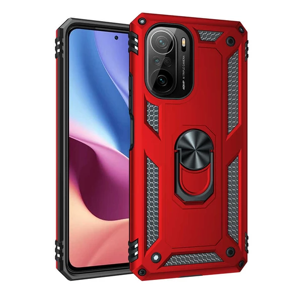 Xiaomi Mi 11İ Kılıf Yüzüklü Zırh Tank Vega - 3