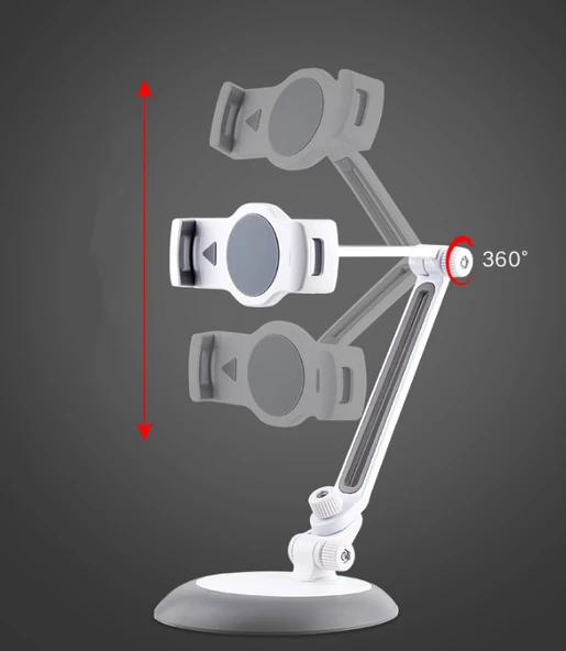 Masaüstü Teleskobik Tablet Telefon Tutucu Ayarlanabilir JHD-165 - 6