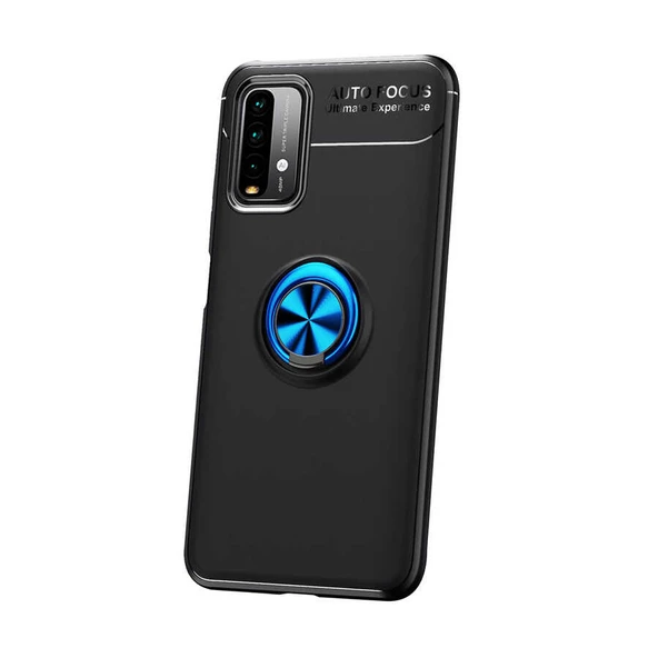 Xiaomi Redmi 9T Kılıf Yüzüklü Magnetli Ravel Case