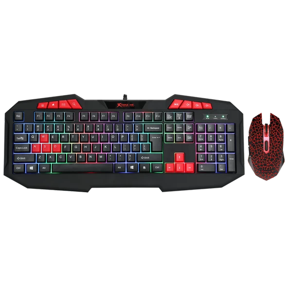 Oyuncu Seti Klavye + Mouse RGB Işıklı Xtrike Me MK-503 - 2