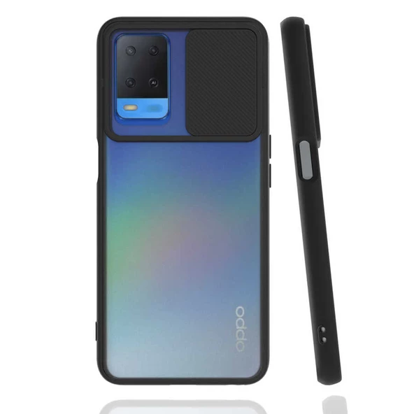 Oppo A54 4G Kılıf Kamera Kapatmalı Lensi Case - 4