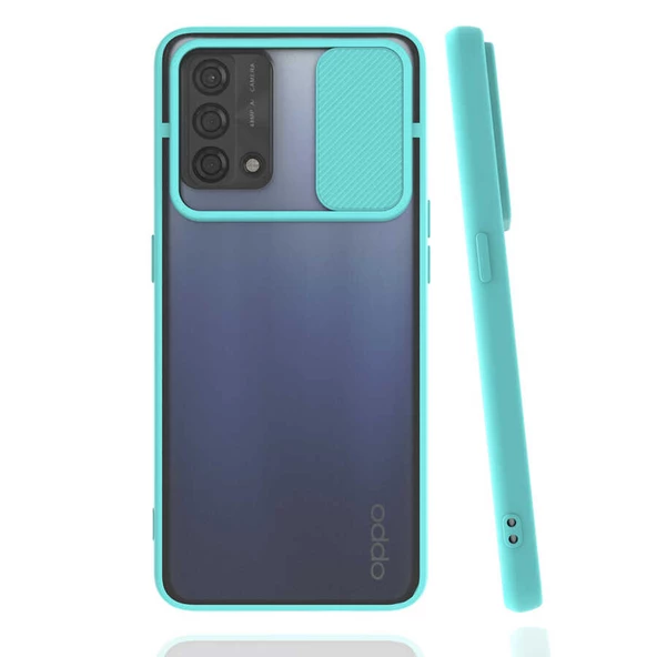 Oppo A74 4G Kılıf Kamera Kapatmalı Lensi Case