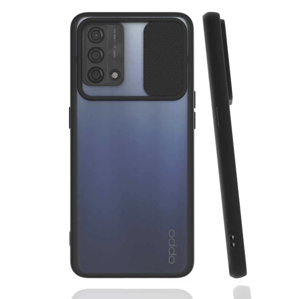 Oppo A74 4G Kılıf Kamera Kapatmalı Lensi Case - 4