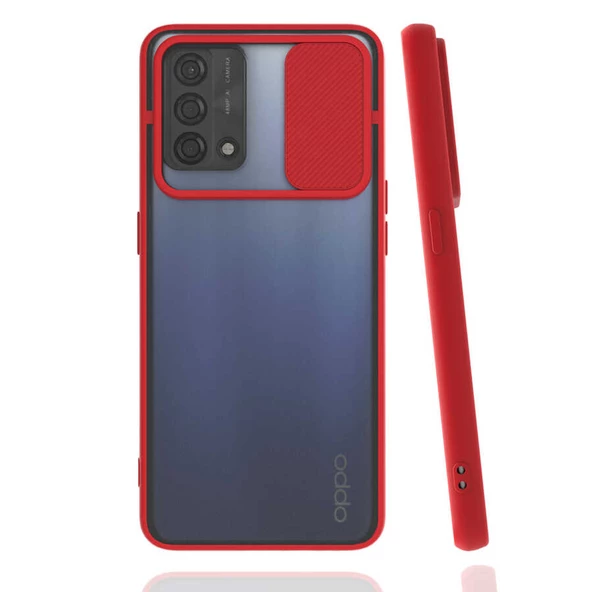 Oppo A74 4G Kılıf Kamera Kapatmalı Lensi Case - 5
