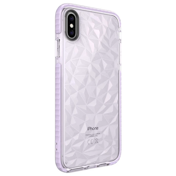 Apple iPhone XS 5.8 Kılıf Bumper Şeffaf Buzlu Kapak