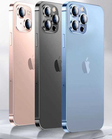 Apple iPhone 13 Pro Max Kamera Lens Koruyucu Çerçeveli Koruyucu CL-03 - 3