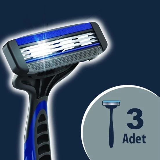 Arko Men T3 Pro 3 Bıçaklı Tıraş Bıçağı 3'lü & Cool Tıraş Köpüğü 200 ml Avantaj Paketi - 4
