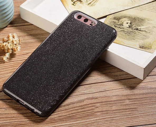 Huawei P10 Plus Kılıf Simli Parlak Shining Kapak