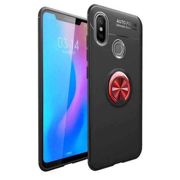 Xiaomi Mi 8 Kılıf Yüzüklü Magnetli Ravel Case