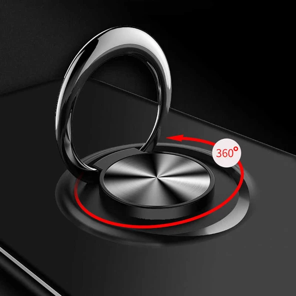 Samsung Galaxy Note 9 Kılıf Yüzüklü Magnetli Ravel Case - 6