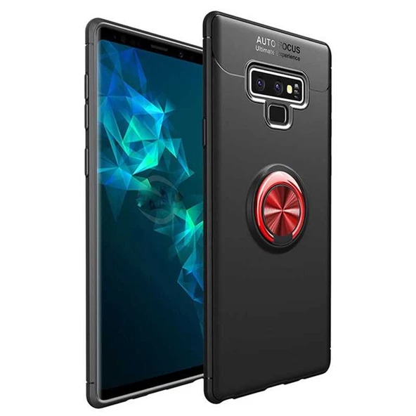 Samsung Galaxy Note 9 Kılıf Yüzüklü Magnetli Ravel Case