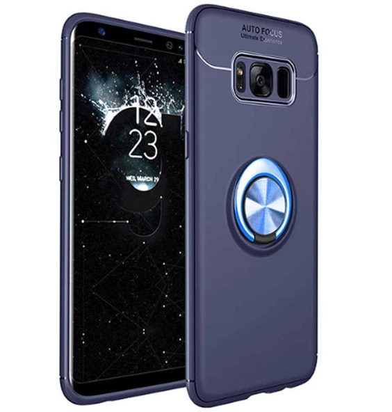 Samsung Galaxy S8 Plus Kılıf Yüzüklü Magnetli Ravel Case