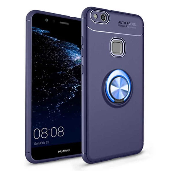 Huawei P10 Lite Kılıf Yüzüklü Magnetli Ravel Case