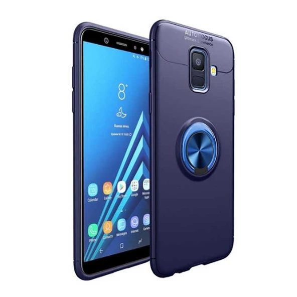 Samsung Galaxy A6 2018 Kılıf Yüzüklü Magnetli Ravel Case