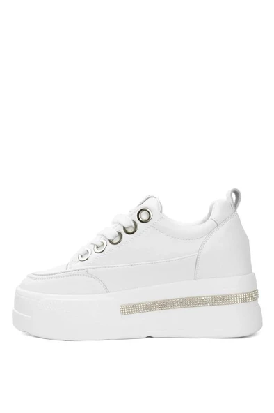 GUJA 24Y492 GİZLİ DOLGU TAŞLI KADIN SNEAKER AYAKKABI - 4
