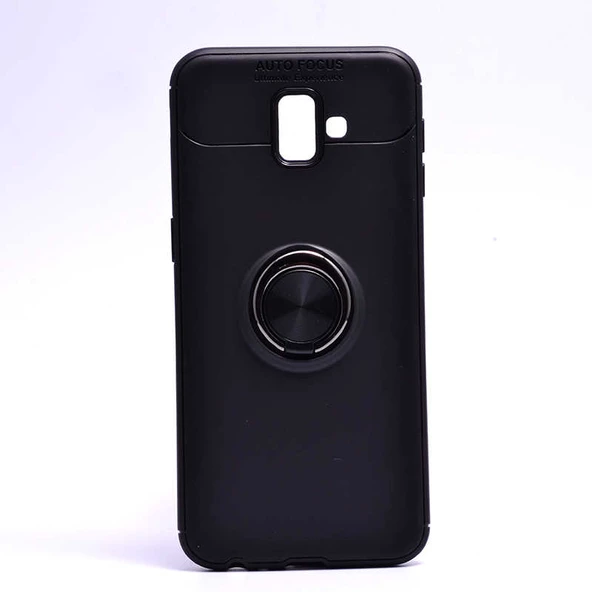 Samsung Galaxy J6 Plus Kılıf Yüzüklü Magnetli Ravel Case - 5