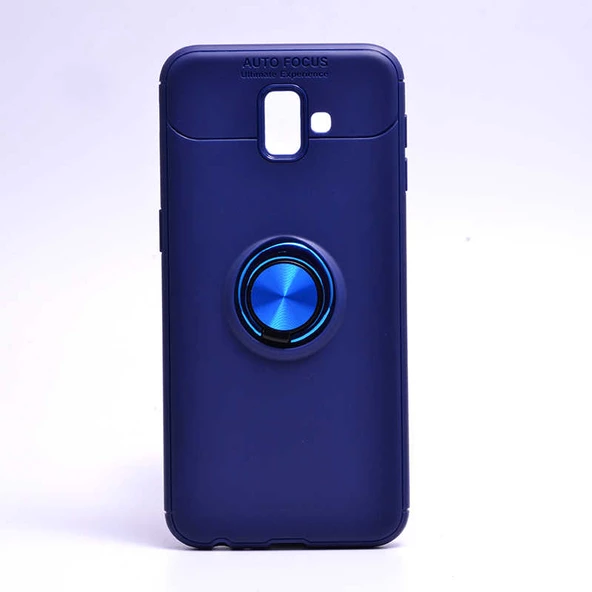 Samsung Galaxy J6 Plus Kılıf Yüzüklü Magnetli Ravel Case - 7