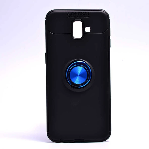 Samsung Galaxy J6 Plus Kılıf Yüzüklü Magnetli Ravel Case - 10