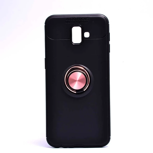 Samsung Galaxy J6 Plus Kılıf Yüzüklü Magnetli Ravel Case - 9