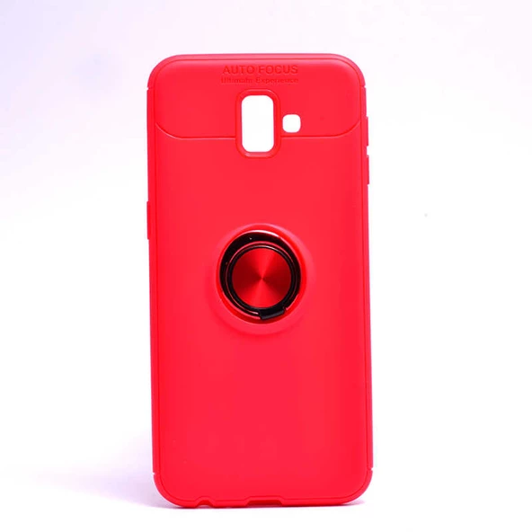 Samsung Galaxy J6 Plus Kılıf Yüzüklü Magnetli Ravel Case - 6