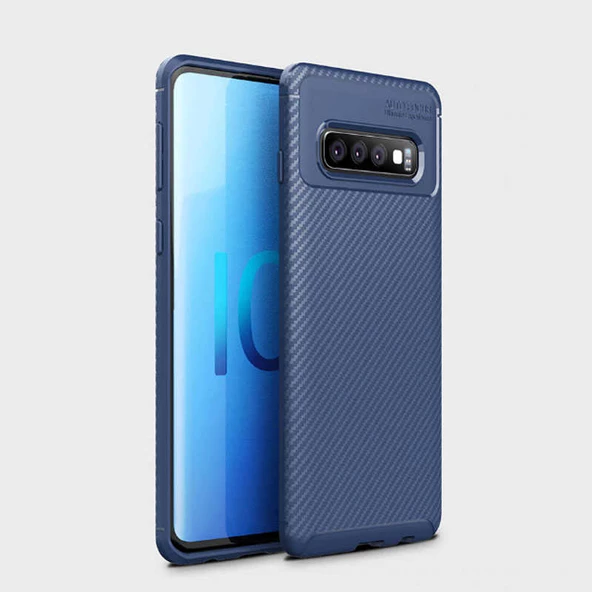 Samsung Galaxy S10 Kılıf Karbon Silikon Case