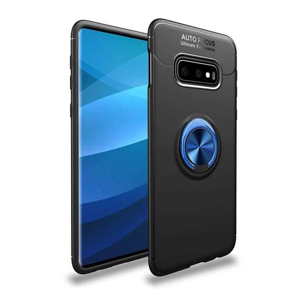 Samsung Galaxy S10E Kılıf Yüzüklü Magnetli Ravel Case