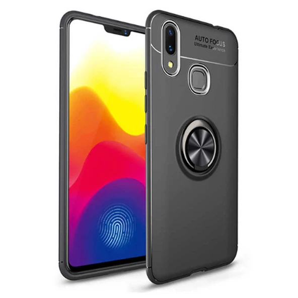 Huawei Y7 Prime 2019 Kılıf Yüzüklü Magnetli Ravel Case - 5