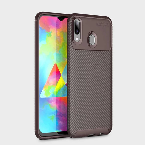 Huawei Y7 Prime 2019 Kılıf Karbon Silikon Case