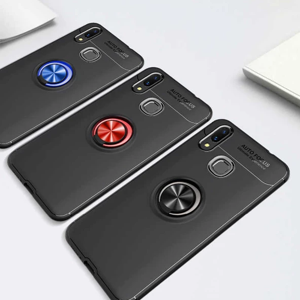 Huawei Y7 Prime 2019 Kılıf Yüzüklü Magnetli Ravel Case - 9