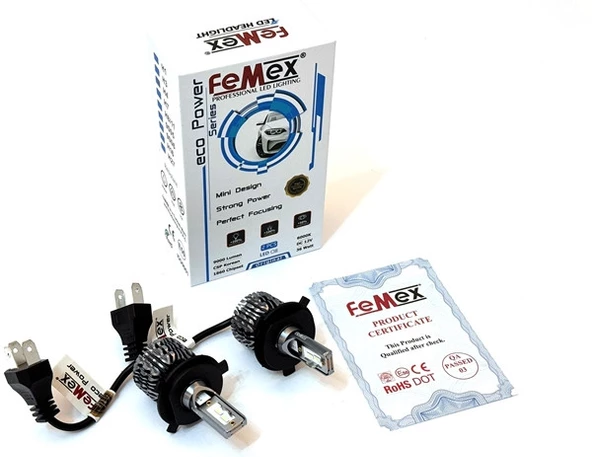 Femex Eco Power Buz Mavi 8000K CSP Chipset H4 Led Xenon Led Headlight - 2