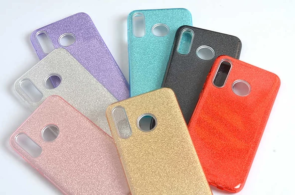 Huawei P30 Lite Kılıf Simli Parlak Shining Kapak - Resim 4