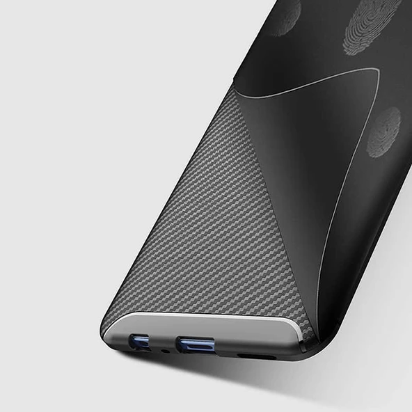 Oppo Reno Z Kılıf Karbon Silikon Case - 7