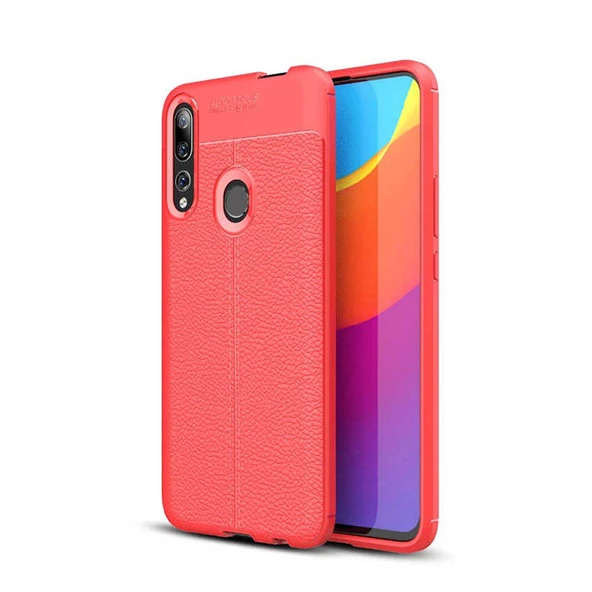 Huawei Y9 Prime 2019 Kılıf Deri Tarzı Niss Silikon Case