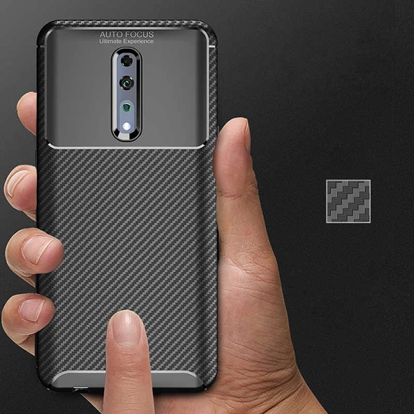 Oppo Reno Z Kılıf Karbon Silikon Case - 8