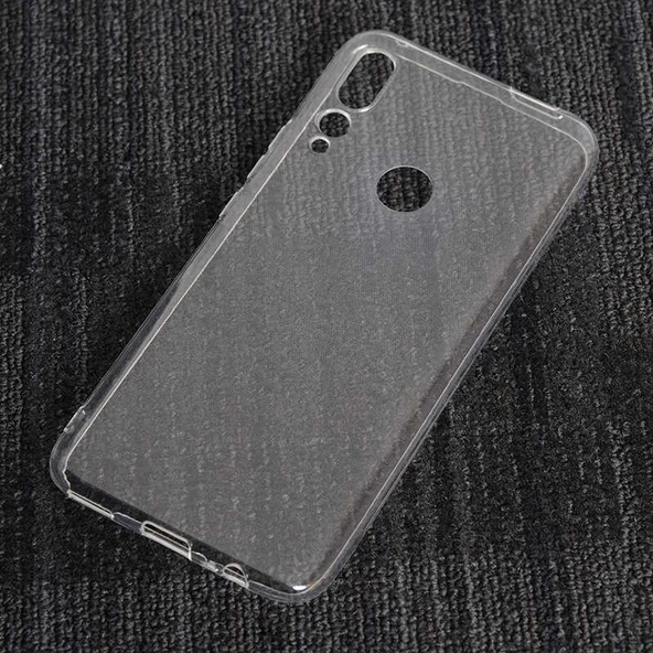 Huawei Y9 Prime 2019 Kılıf Şeffaf Silikon Hibrit Case