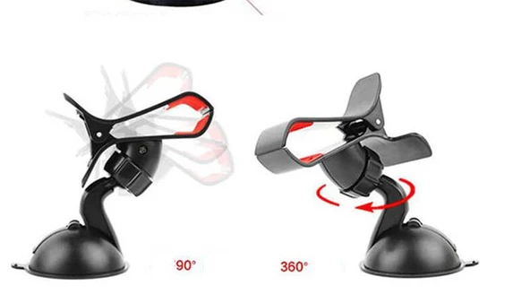 Araç İçi Telefon Tutucu Kıskaçlı Vakumlu Süper 01 - 7