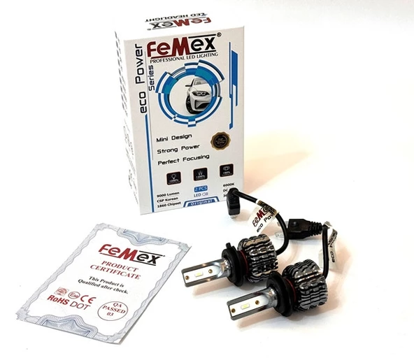 Femex Eco Power Buz Mavi 8000K CSP Chipset H7 Led Xenon Led Headlight