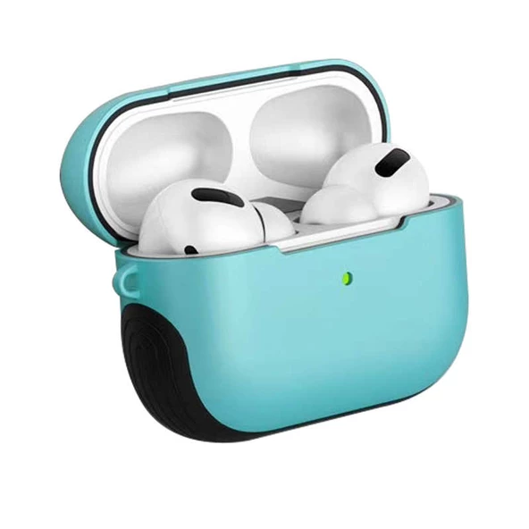 Apple Airpods Pro ile uyumlu Kılıf Shockproof Silikon Renkli Uyumlu Kılıf - 10