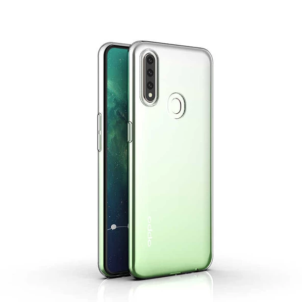 Oppo A31 Kılıf Şeffaf Silikon Hibrit Case