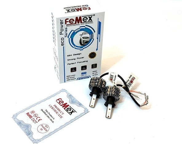 Femex Eco Power Buz Mavi 8000K CSP Chipset H3 Led Xenon Led Headlight