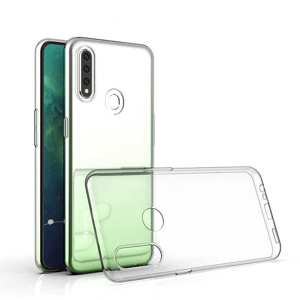 Oppo A31 Kılıf Şeffaf Silikon Hibrit Case - 2