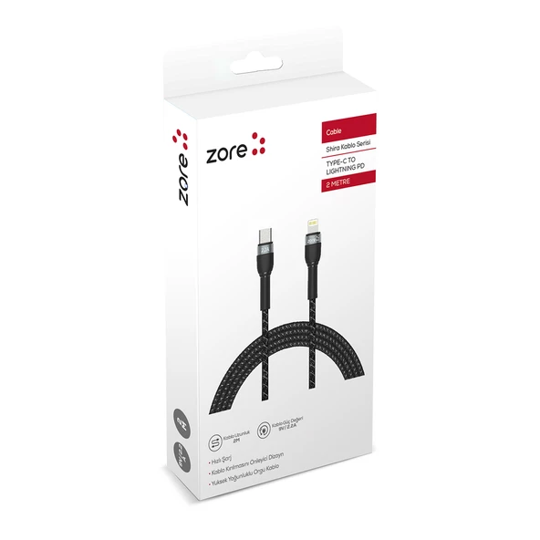 Shira Serisi Type-c to Lightning PD Kablo 2 Metre - 5