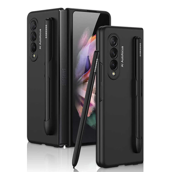 Samsung Galaxy Z Fold 3 Kılıf S Pen Kalem Yuvalı Kapak