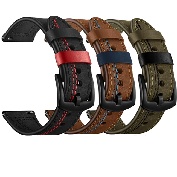 Huawei Honor Magic Watch 2 42mm Kordon Nubuk Deri Kordon - 6