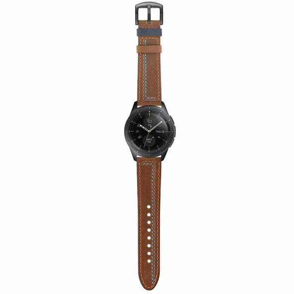 Huawei Honor Magic Watch 2 42mm Kordon Nubuk Deri Kordon - 12