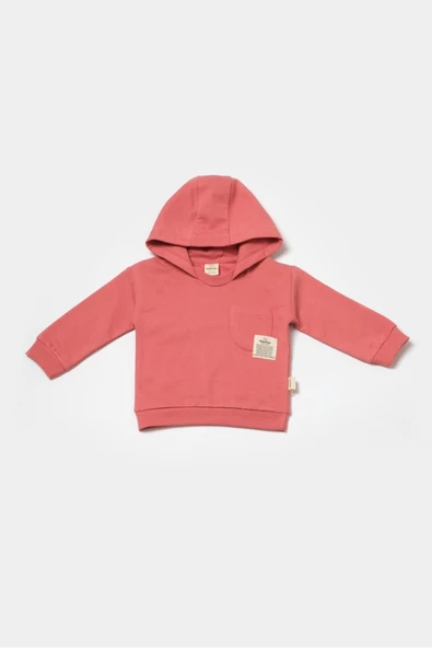 Bebek Kapüşonlu Sweatshirt ve Pantolon Seti, %100 Organik Pamuk, Bebek ve Yenidoğan Serisi - CSY8002 - 3