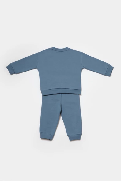 Bebek Uzun Kollu Tişört ve Pantolon Takımı, %100 Organik Pamuk, Bebek ve Yenidoğan Serisi - CSY8025 - 6