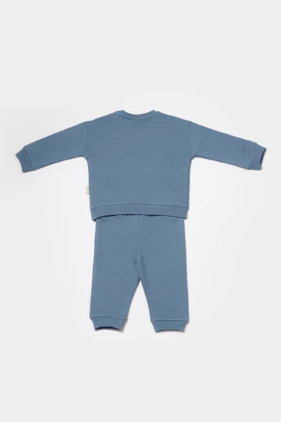 Bebek Uzun Kollu Tişört ve Pantolon Takımı, %100 Organik Pamuk, Bebek ve Yenidoğan Serisi - CSY8009 - 2