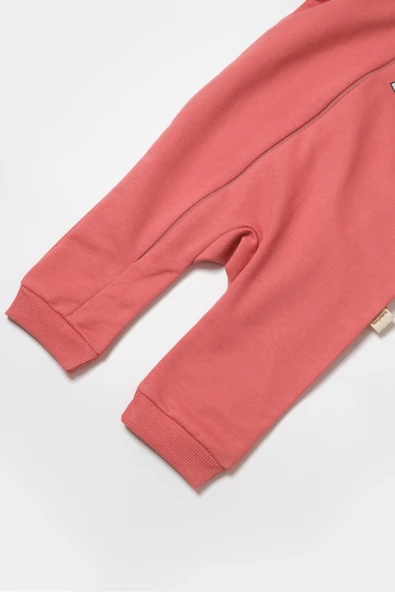 Bebek Fermuarlı Tulum, %100 Organik Pamuk, Bebek ve Yenidoğan Serisi - CSY8030 - 4